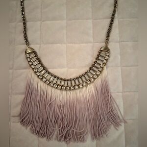 Express Gold Fringe Necklace